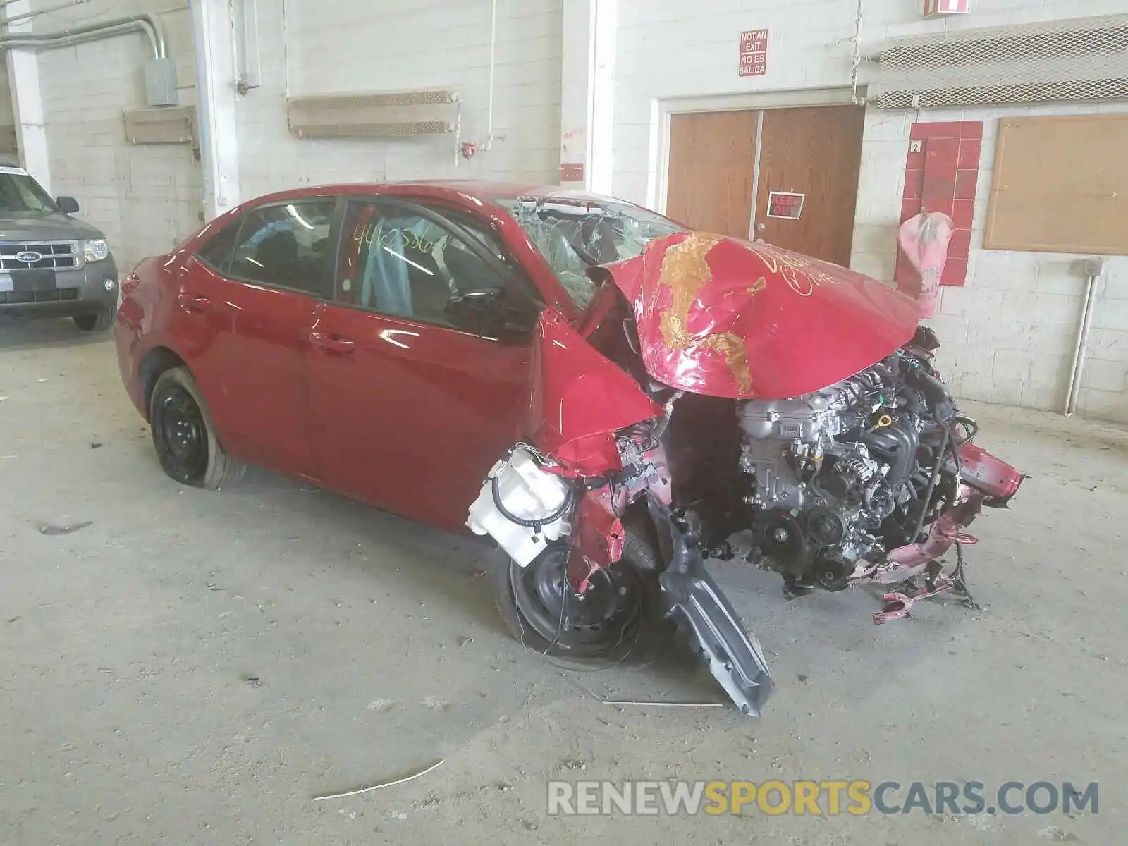 1 Photograph of a damaged car 2T1BURHEXKC233071 TOYOTA COROLLA 2019