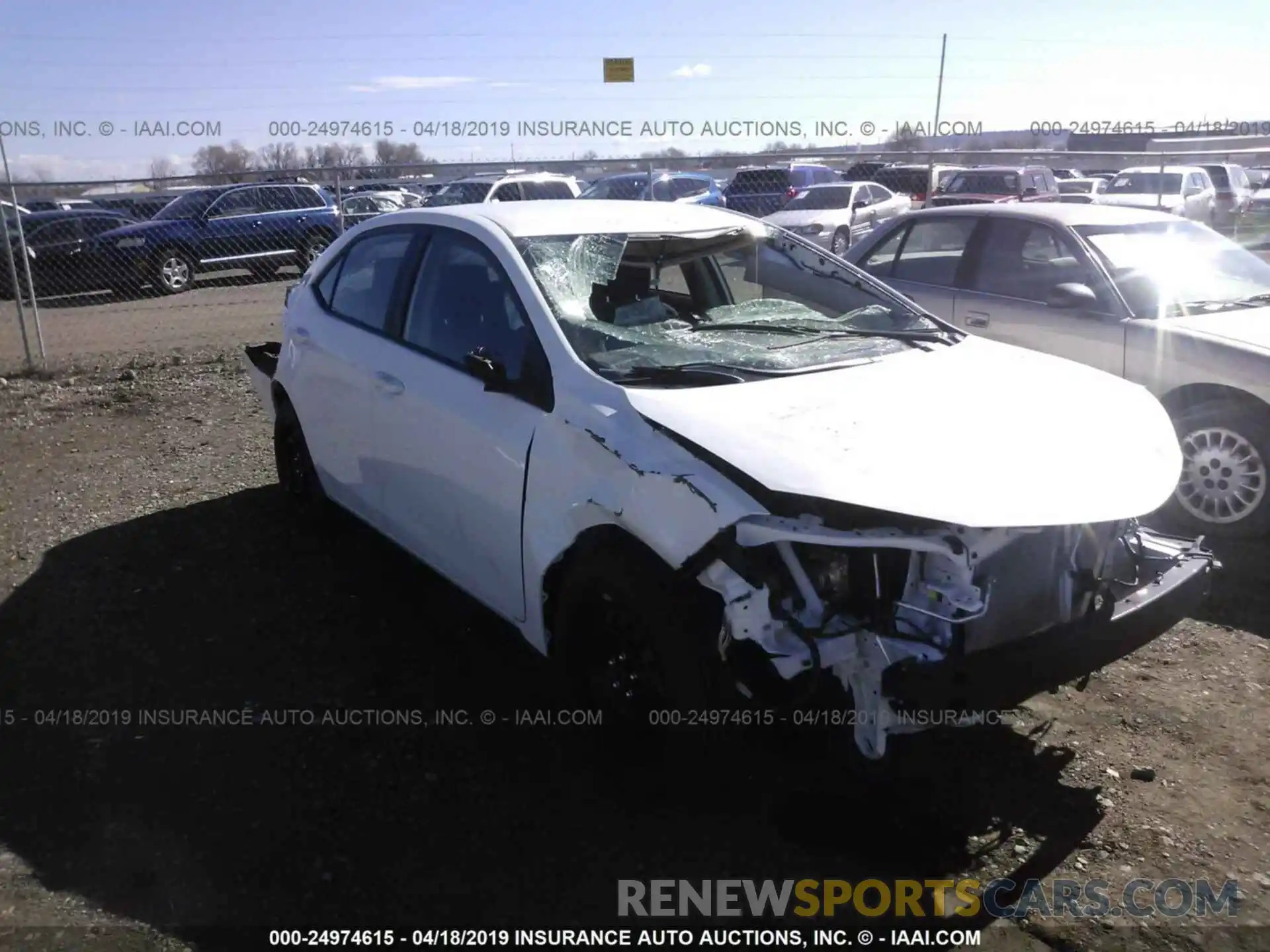 1 Photograph of a damaged car 2T1BURHEXKC233989 TOYOTA COROLLA 2019