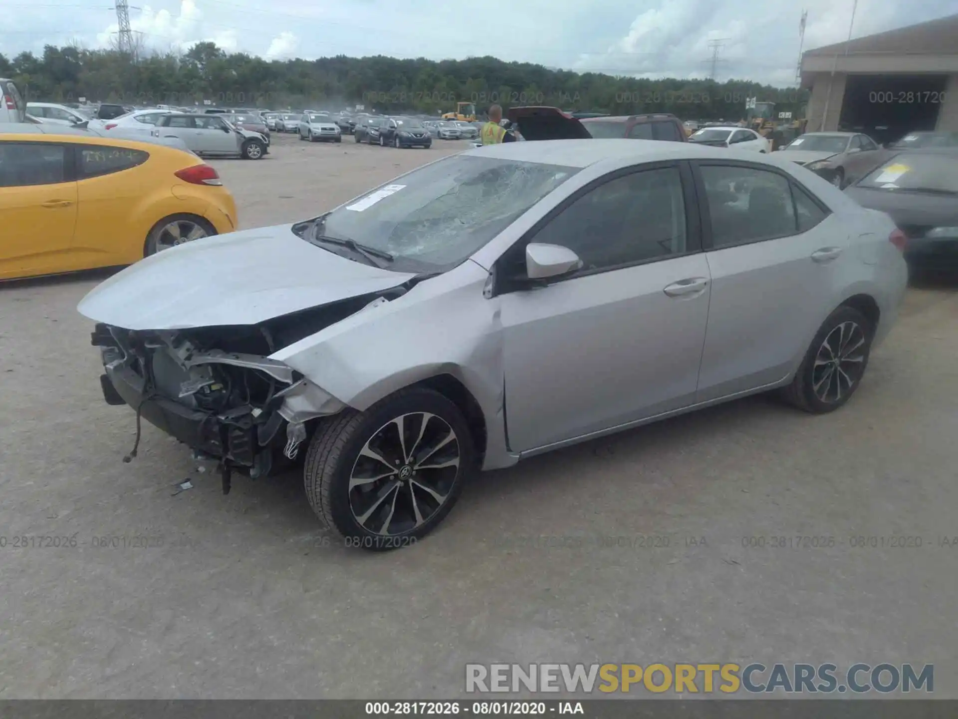 2 Photograph of a damaged car 2T1BURHEXKC234303 TOYOTA COROLLA 2019