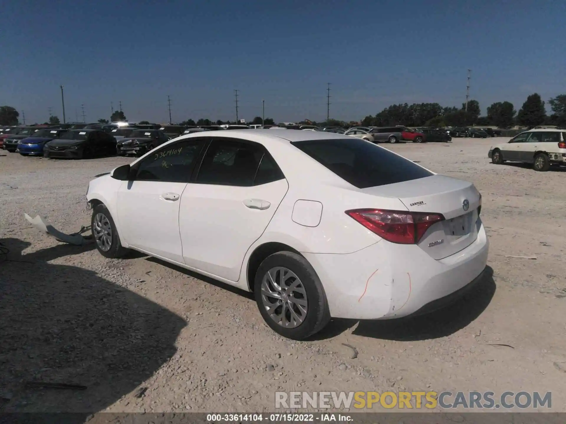 3 Photograph of a damaged car 2T1BURHEXKC234429 TOYOTA COROLLA 2019