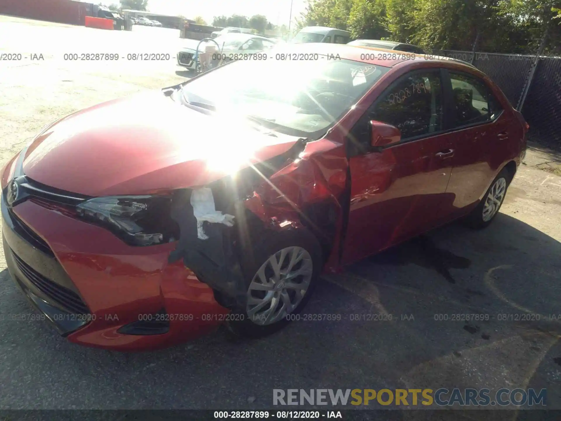 2 Photograph of a damaged car 2T1BURHEXKC235371 TOYOTA COROLLA 2019