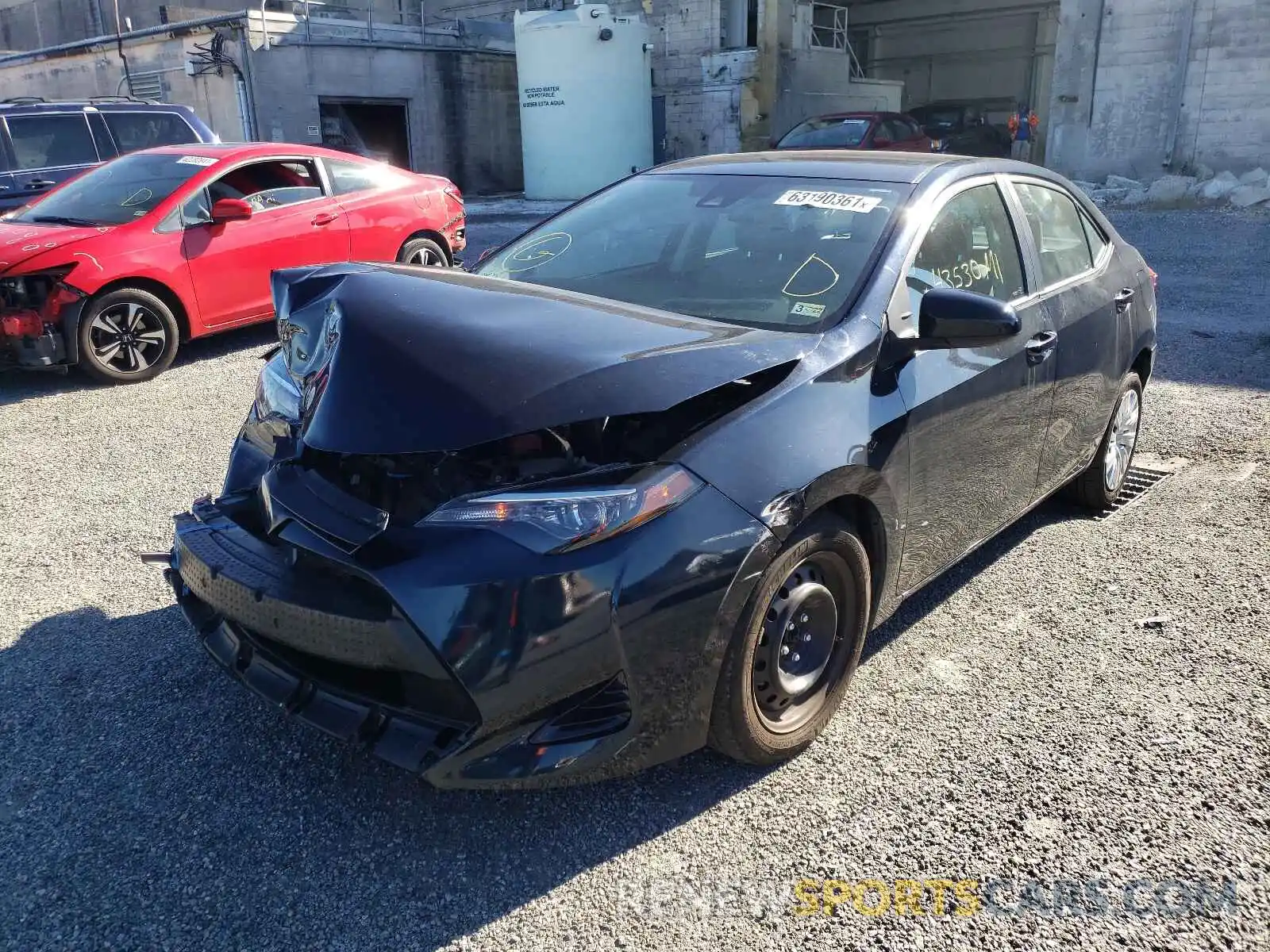 2 Photograph of a damaged car 2T1BURHEXKC235760 TOYOTA COROLLA 2019