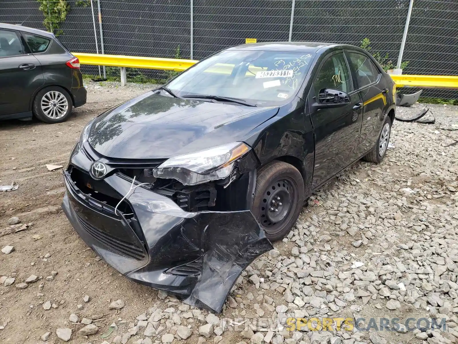 2 Photograph of a damaged car 2T1BURHEXKC236505 TOYOTA COROLLA 2019