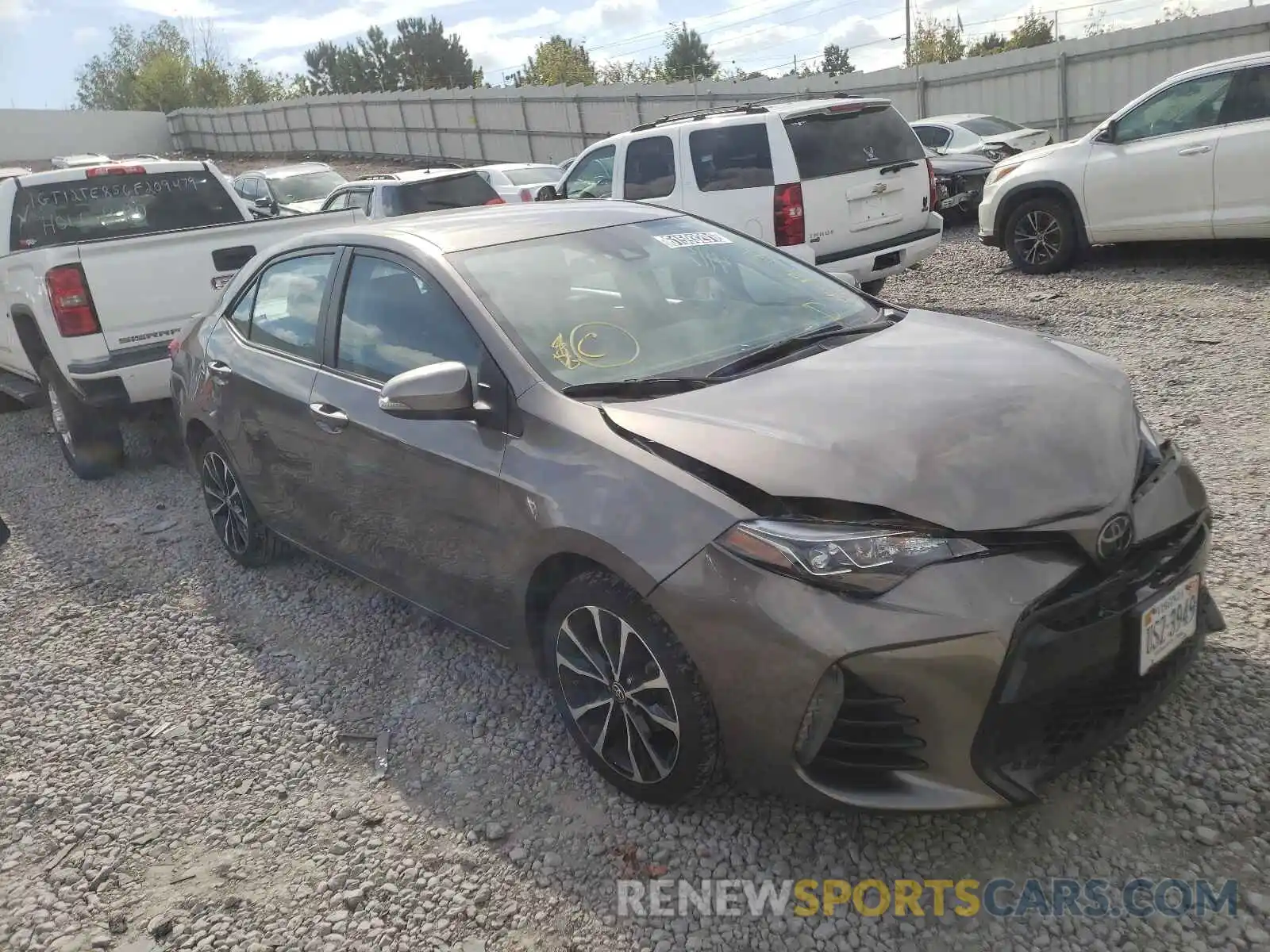 1 Photograph of a damaged car 2T1BURHEXKC236617 TOYOTA COROLLA 2019