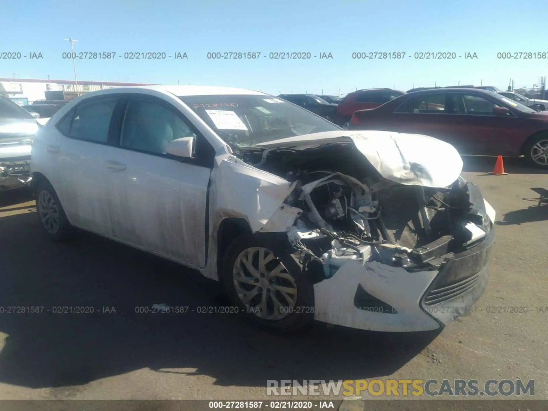 1 Photograph of a damaged car 2T1BURHEXKC237069 TOYOTA COROLLA 2019