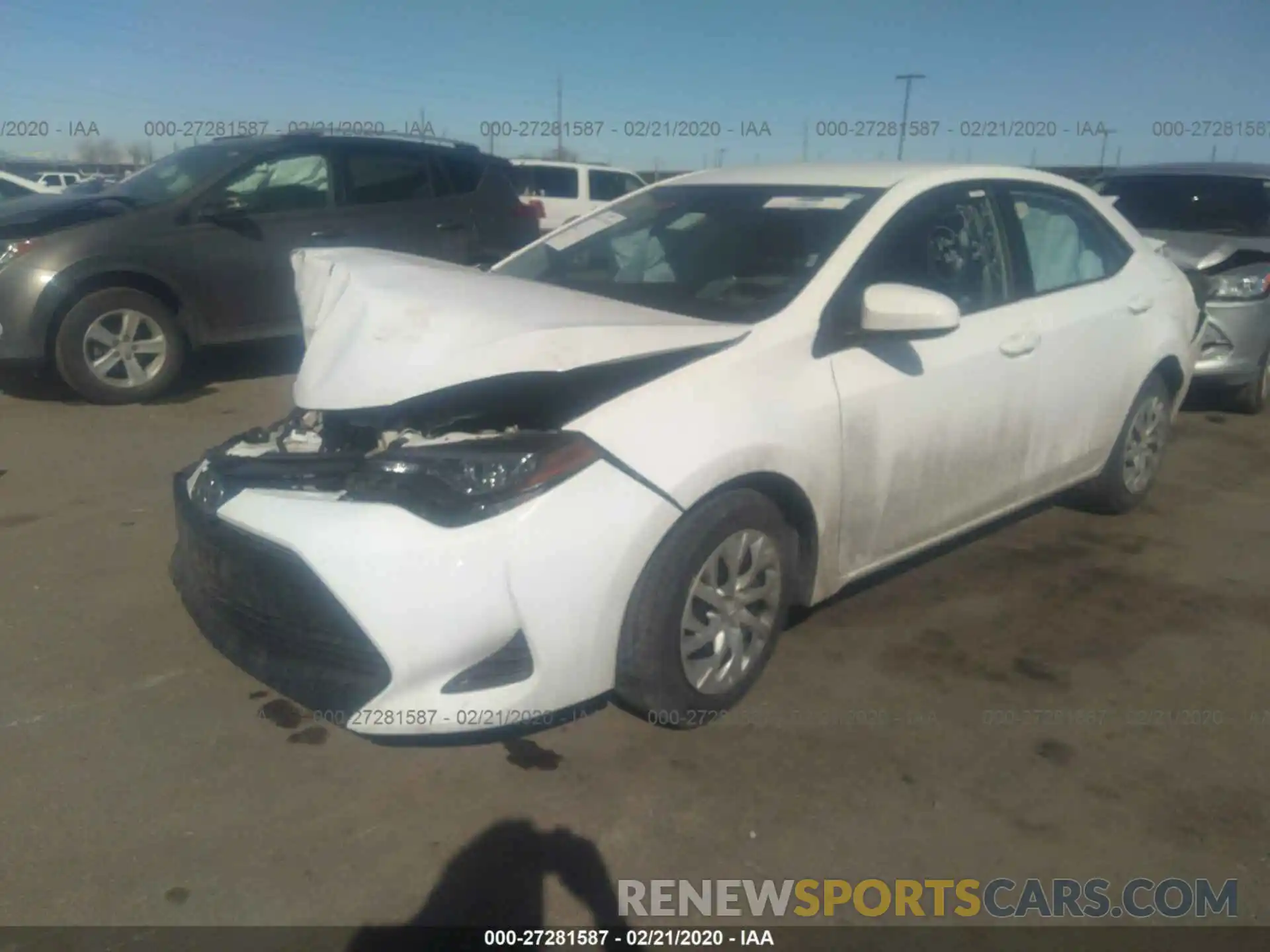 2 Photograph of a damaged car 2T1BURHEXKC237069 TOYOTA COROLLA 2019