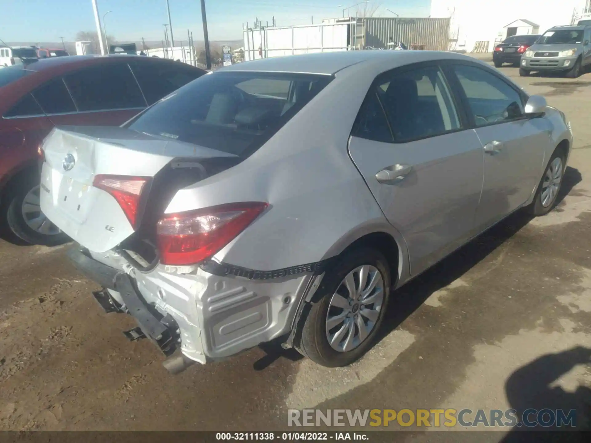 4 Photograph of a damaged car 2T1BURHEXKC237122 TOYOTA COROLLA 2019