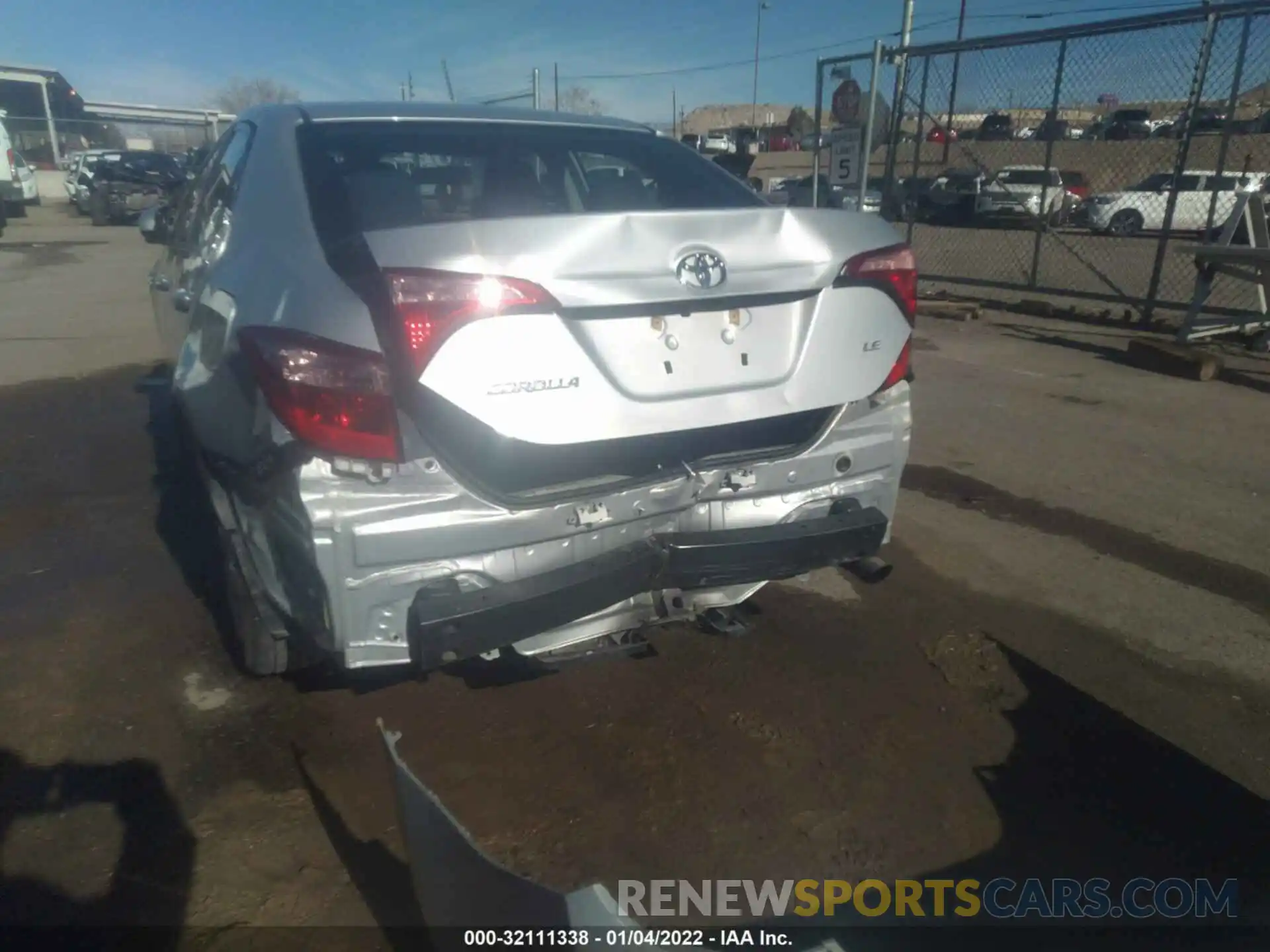 6 Photograph of a damaged car 2T1BURHEXKC237122 TOYOTA COROLLA 2019