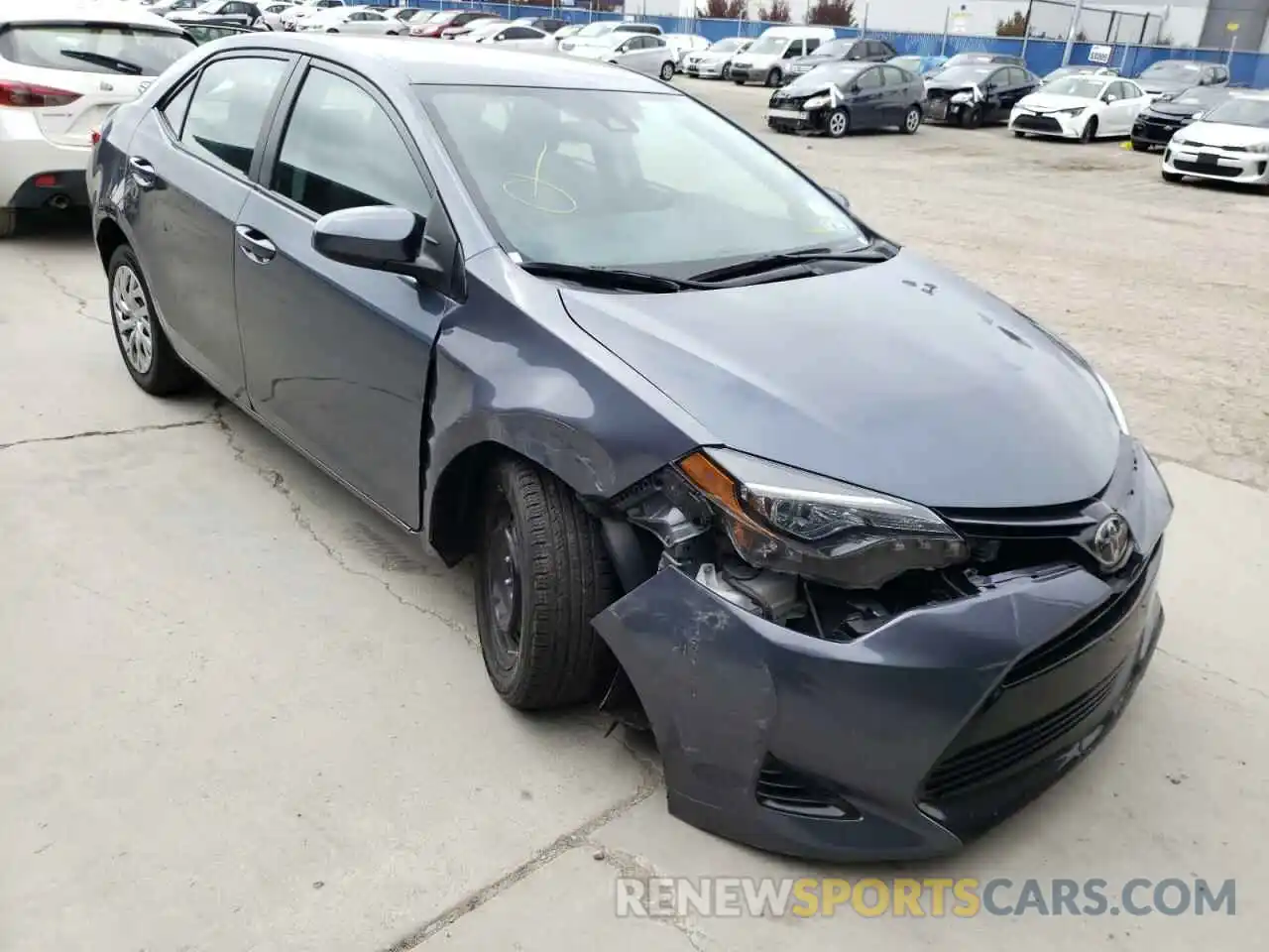 1 Photograph of a damaged car 2T1BURHEXKC237184 TOYOTA COROLLA 2019