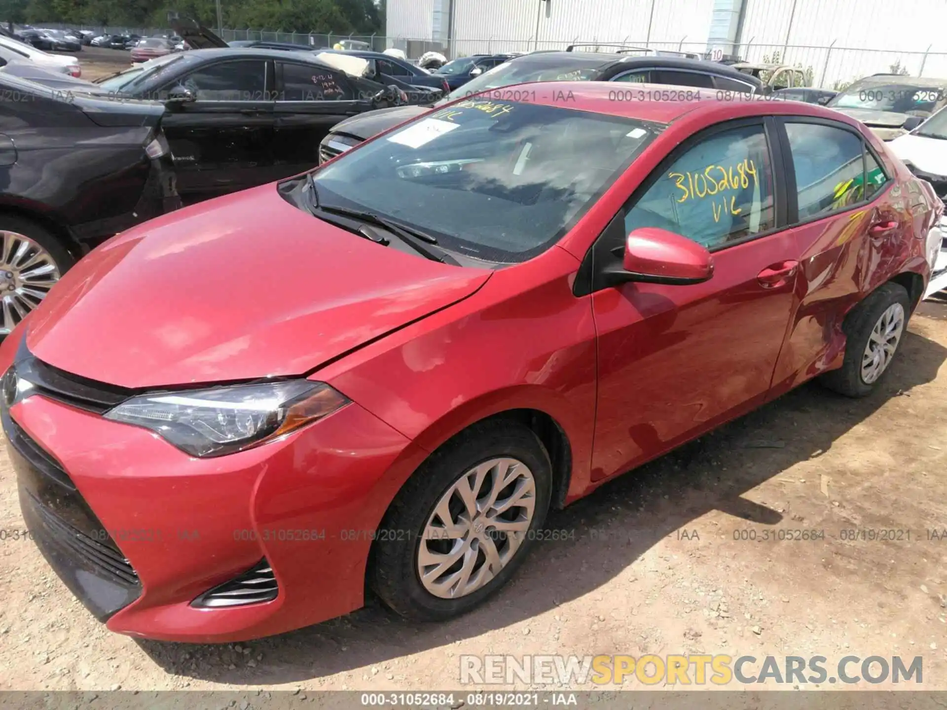 2 Photograph of a damaged car 2T1BURHEXKC238240 TOYOTA COROLLA 2019