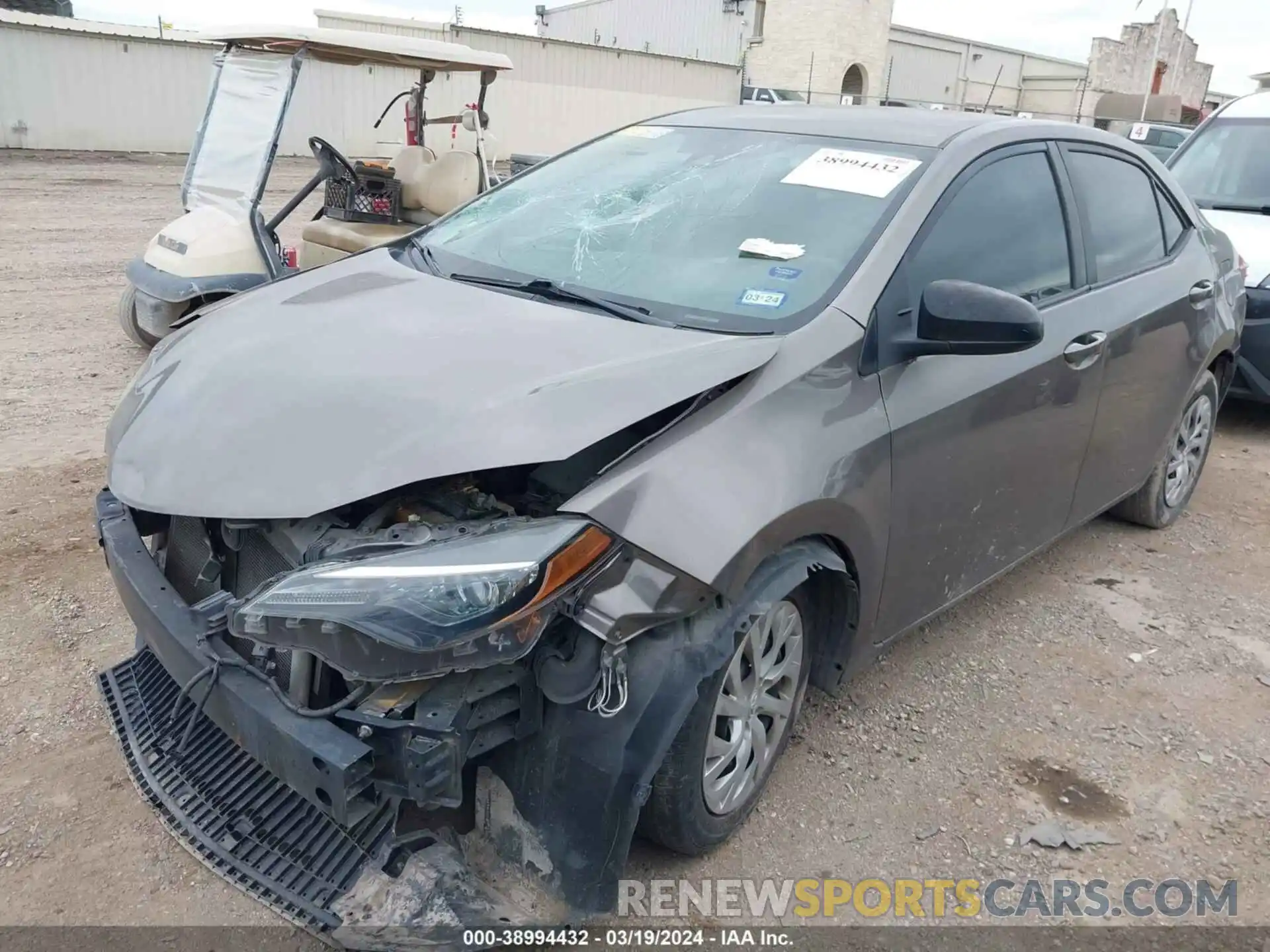 2 Photograph of a damaged car 2T1BURHEXKC238738 TOYOTA COROLLA 2019