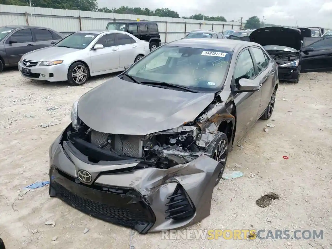 2 Photograph of a damaged car 2T1BURHEXKC240313 TOYOTA COROLLA 2019