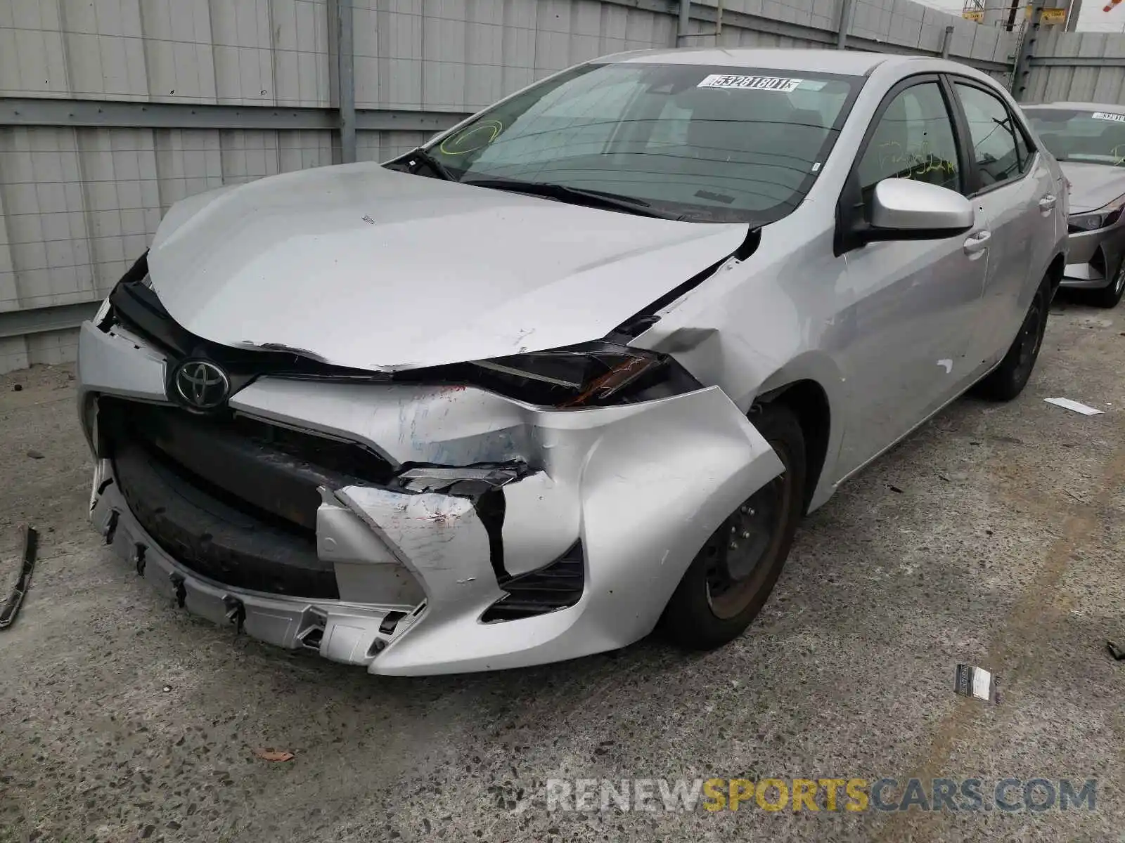 2 Photograph of a damaged car 2T1BURHEXKC240506 TOYOTA COROLLA 2019