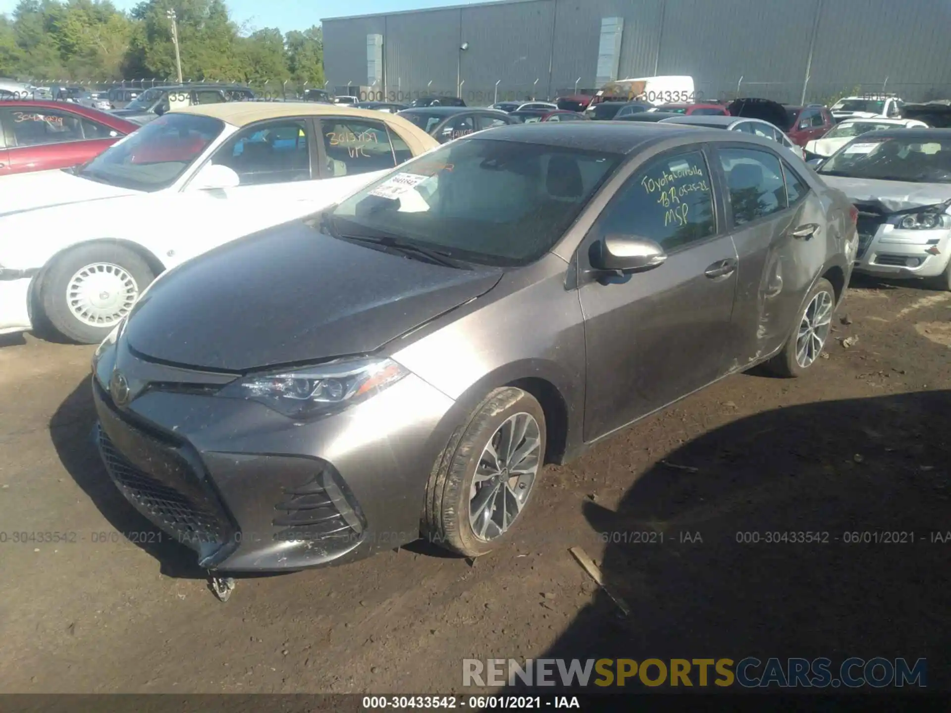 2 Photograph of a damaged car 2T1BURHEXKC240859 TOYOTA COROLLA 2019