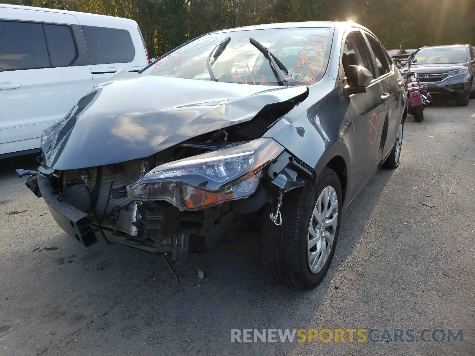 2 Photograph of a damaged car 2T1BURHEXKC240974 TOYOTA COROLLA 2019