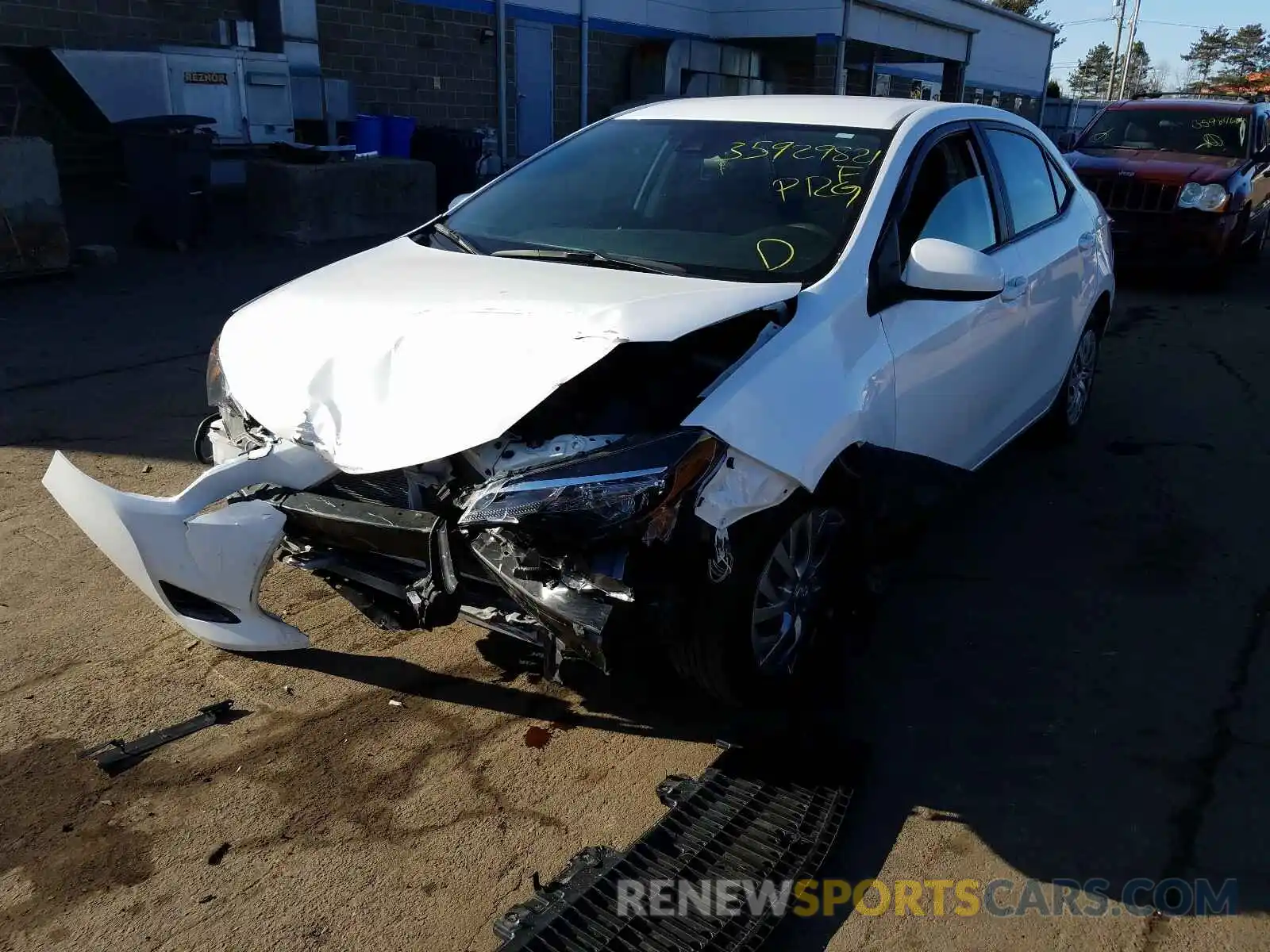 2 Photograph of a damaged car 2T1BURHEXKC241493 TOYOTA COROLLA 2019