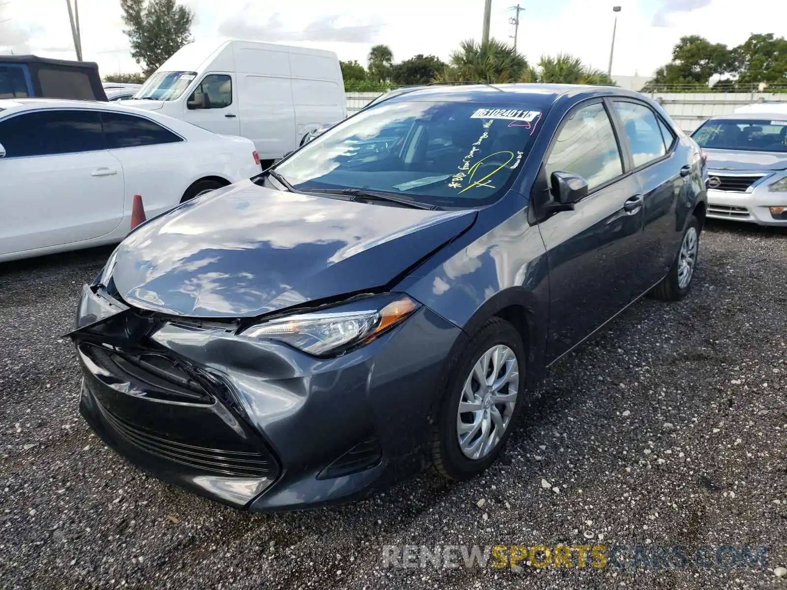 2 Photograph of a damaged car 2T1BURHEXKC241770 TOYOTA COROLLA 2019