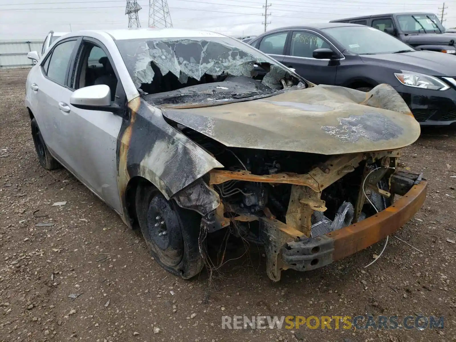 1 Photograph of a damaged car 2T1BURHEXKC242725 TOYOTA COROLLA 2019