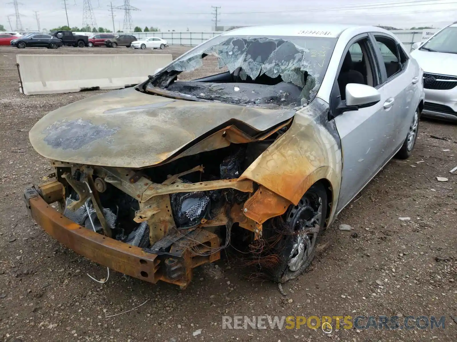 2 Photograph of a damaged car 2T1BURHEXKC242725 TOYOTA COROLLA 2019