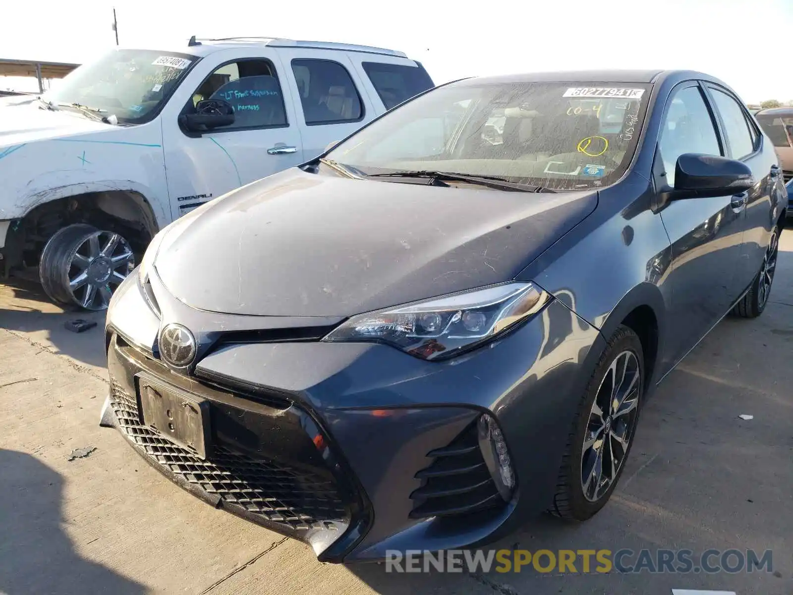 2 Photograph of a damaged car 2T1BURHEXKC242868 TOYOTA COROLLA 2019