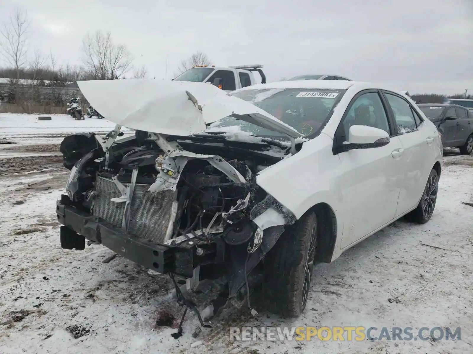 2 Photograph of a damaged car 2T1BURHEXKC242921 TOYOTA COROLLA 2019