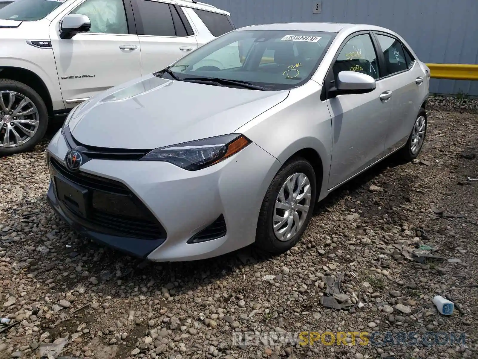 2 Photograph of a damaged car 2T1BURHEXKC243082 TOYOTA COROLLA 2019