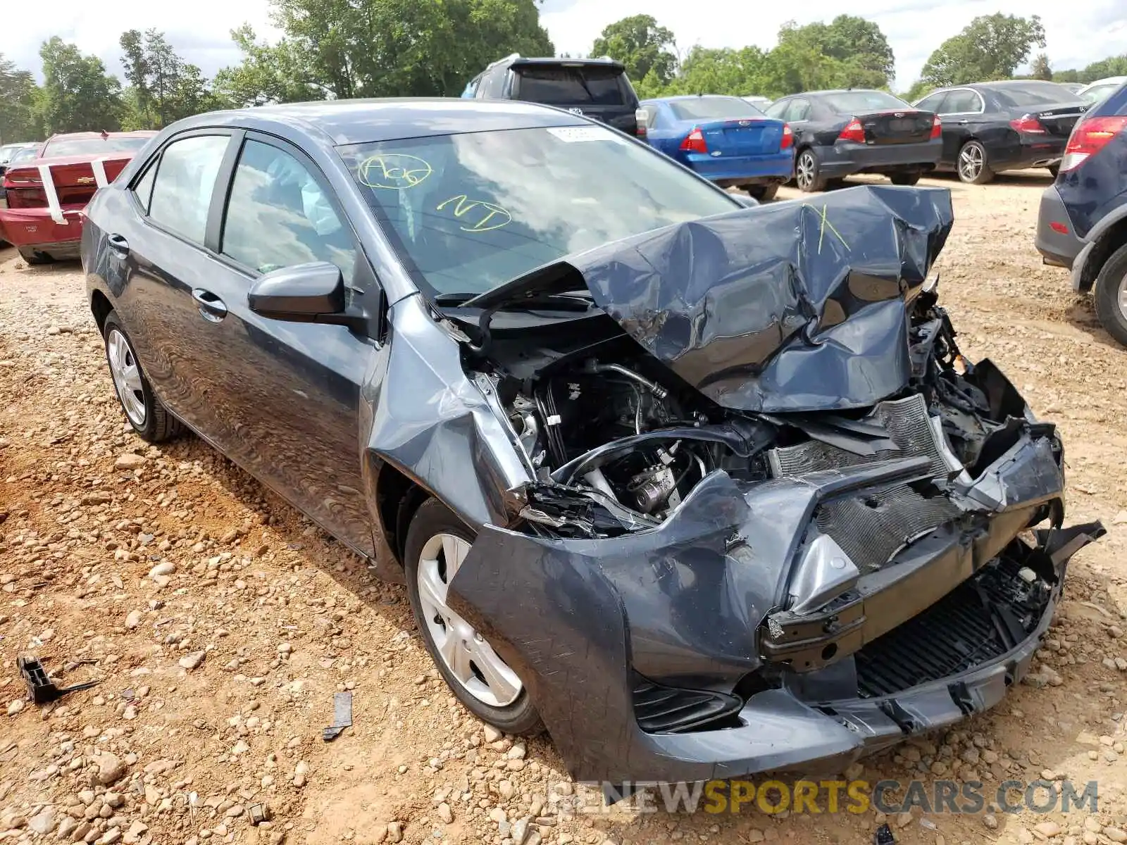 1 Photograph of a damaged car 2T1BURHEXKC243468 TOYOTA COROLLA 2019