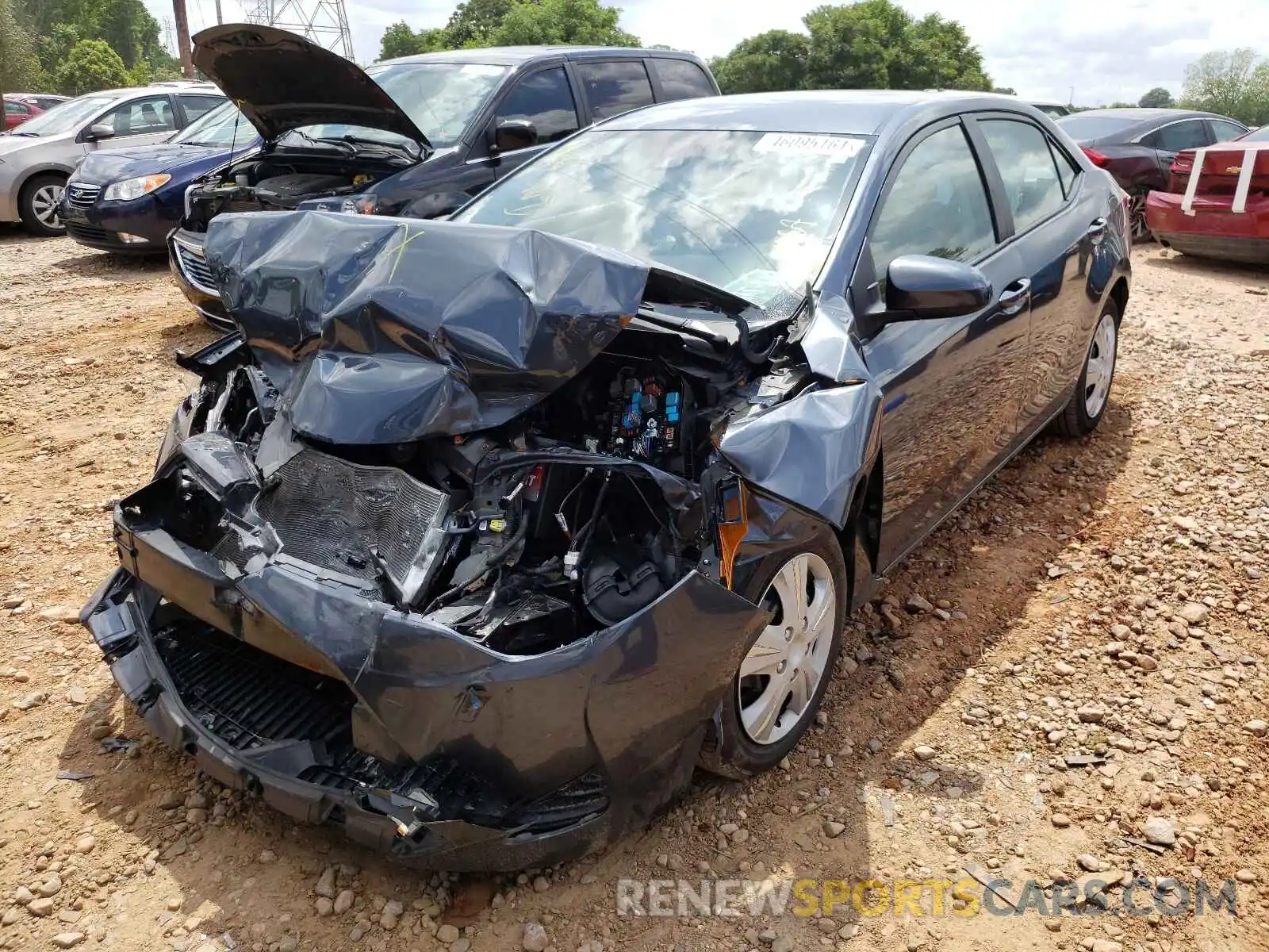 2 Photograph of a damaged car 2T1BURHEXKC243468 TOYOTA COROLLA 2019