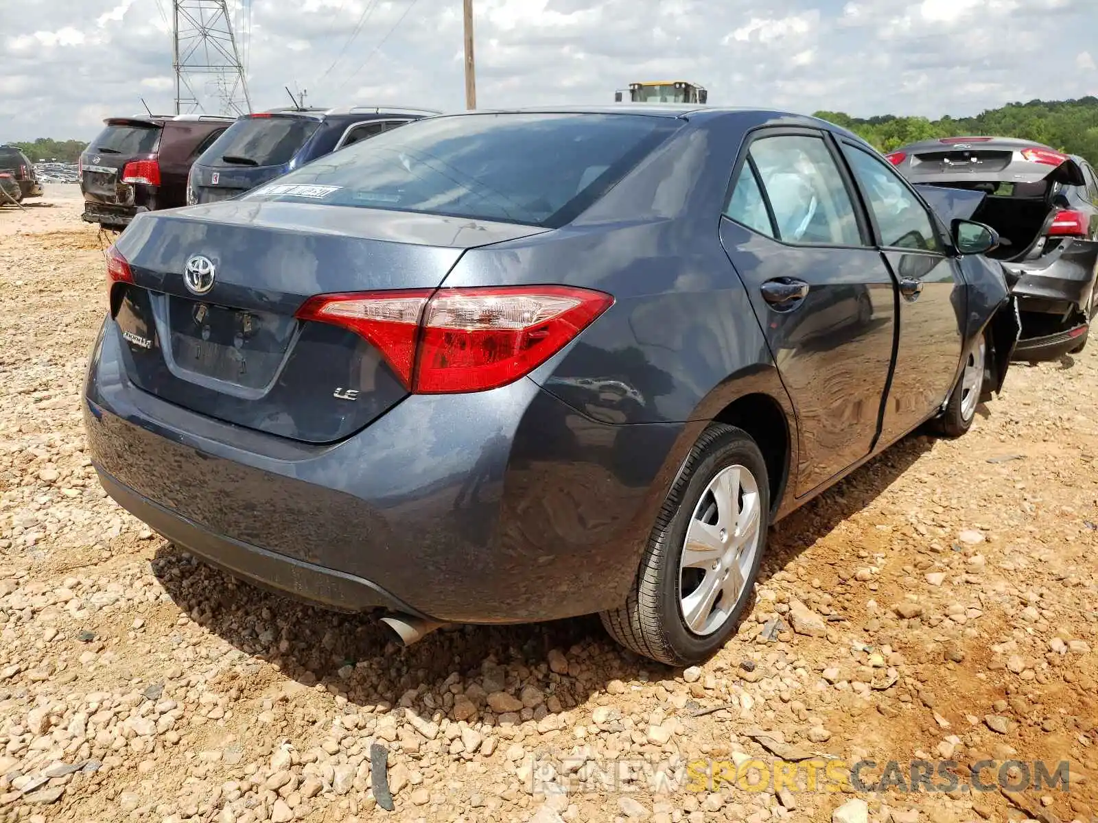 4 Photograph of a damaged car 2T1BURHEXKC243468 TOYOTA COROLLA 2019