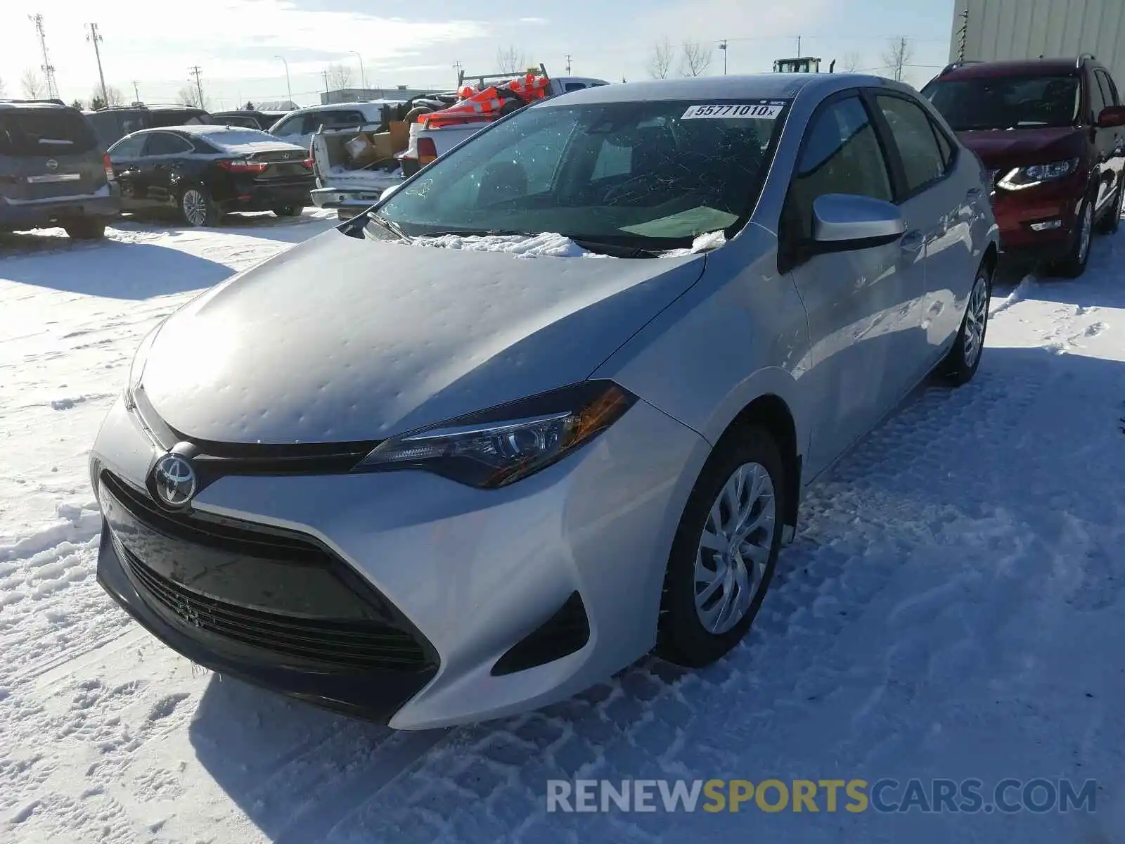 2 Photograph of a damaged car 2T1BURHEXKC243809 TOYOTA COROLLA 2019