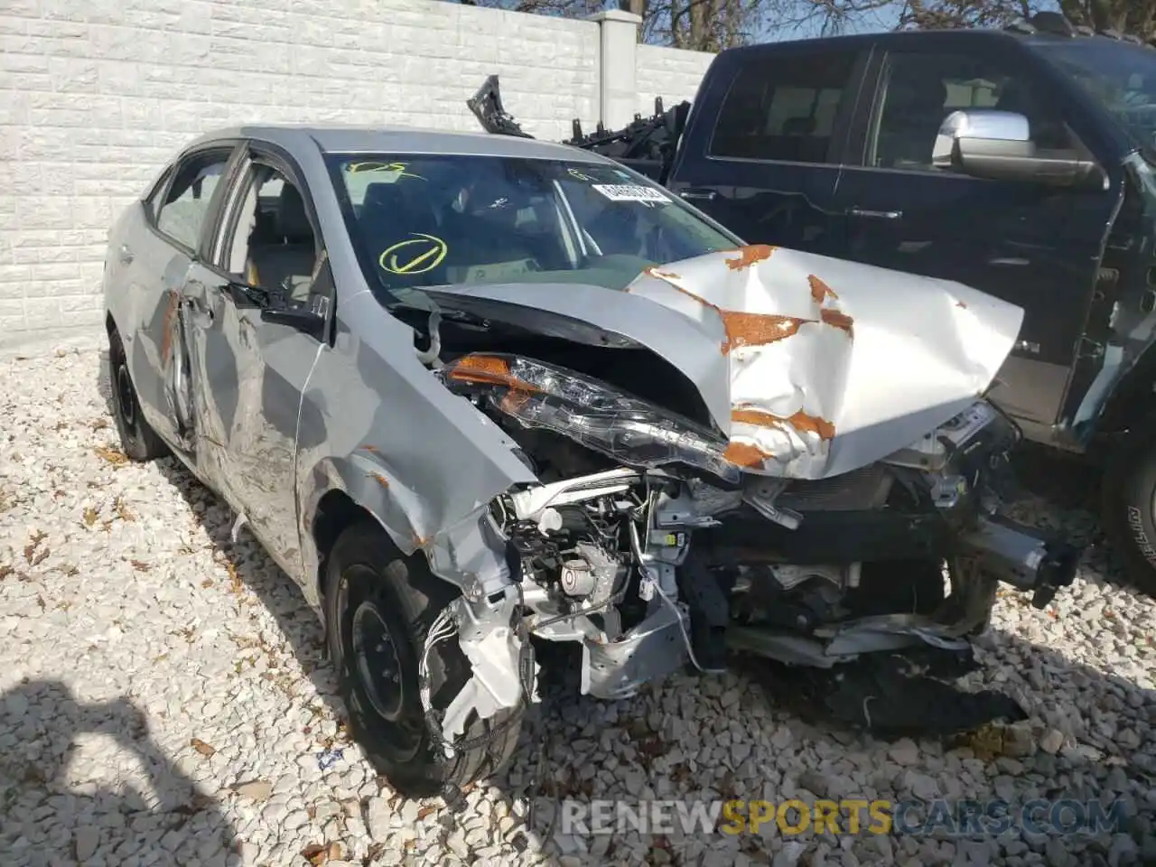 1 Photograph of a damaged car 2T1BURHEXKC244085 TOYOTA COROLLA 2019