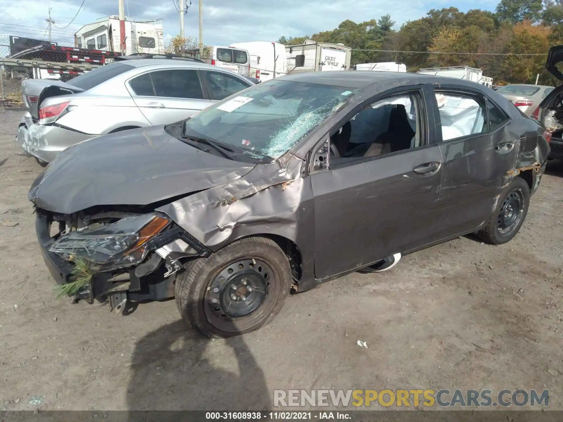 2 Photograph of a damaged car 2T1BURHEXKC245415 TOYOTA COROLLA 2019