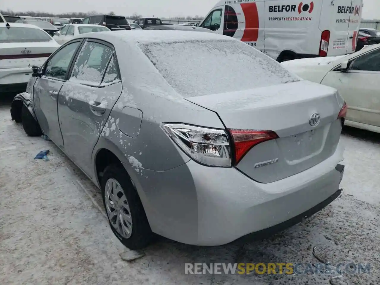 3 Photograph of a damaged car 2T1BURHEXKC245849 TOYOTA COROLLA 2019