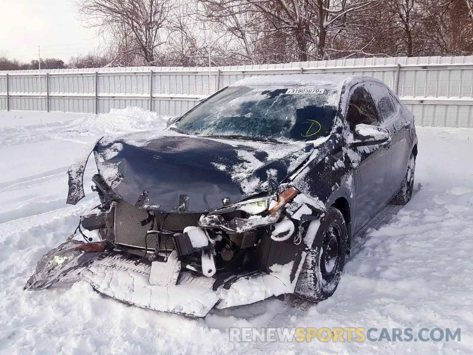 2 Photograph of a damaged car 2T1BURHEXKC245978 TOYOTA COROLLA 2019