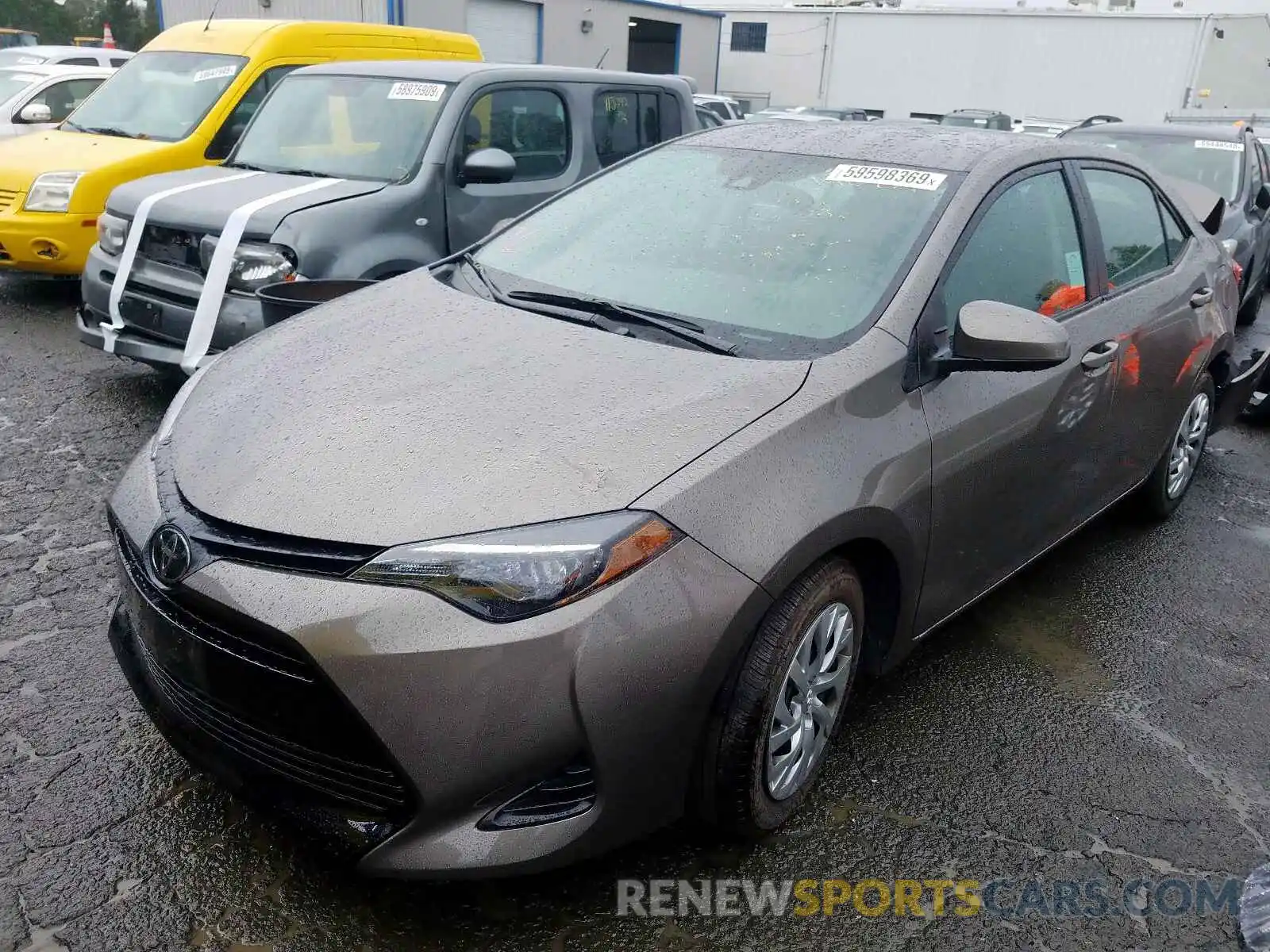 2 Photograph of a damaged car 2T1BURHEXKC245981 TOYOTA COROLLA 2019