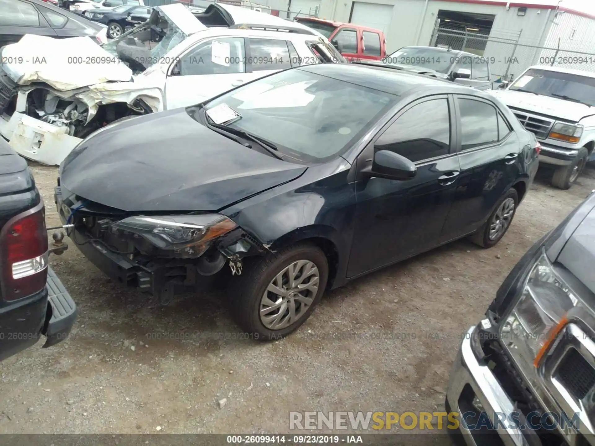 2 Photograph of a damaged car 2T1BURHEXKC246354 TOYOTA COROLLA 2019