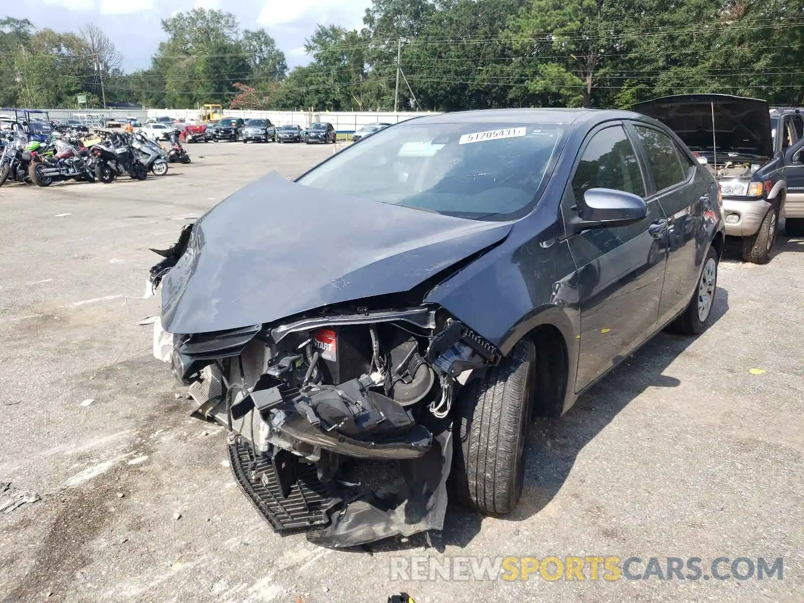 2 Photograph of a damaged car 2TT1BURHE5KC22214 TOYOTA COROLLA 2019