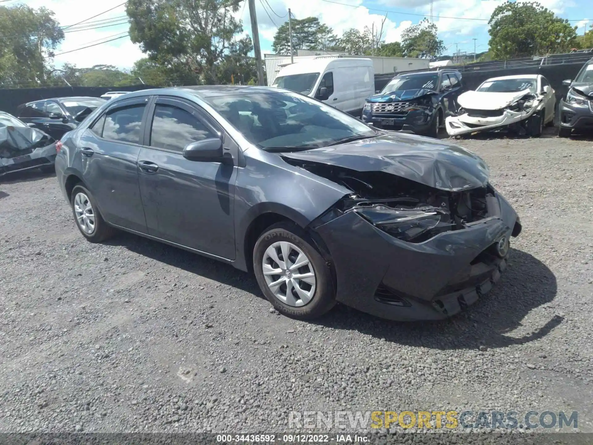 1 Photograph of a damaged car 5YFBPRHE0KP867674 TOYOTA COROLLA 2019