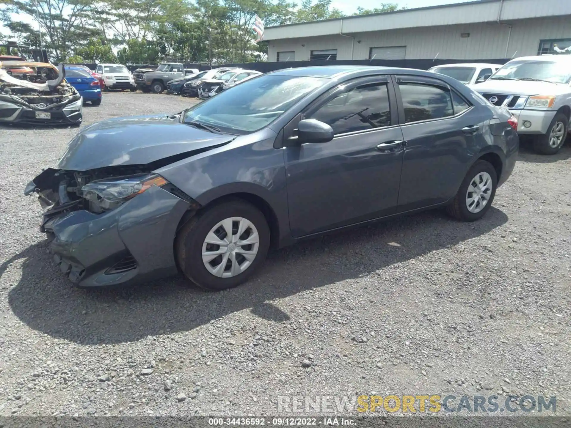 2 Photograph of a damaged car 5YFBPRHE0KP867674 TOYOTA COROLLA 2019