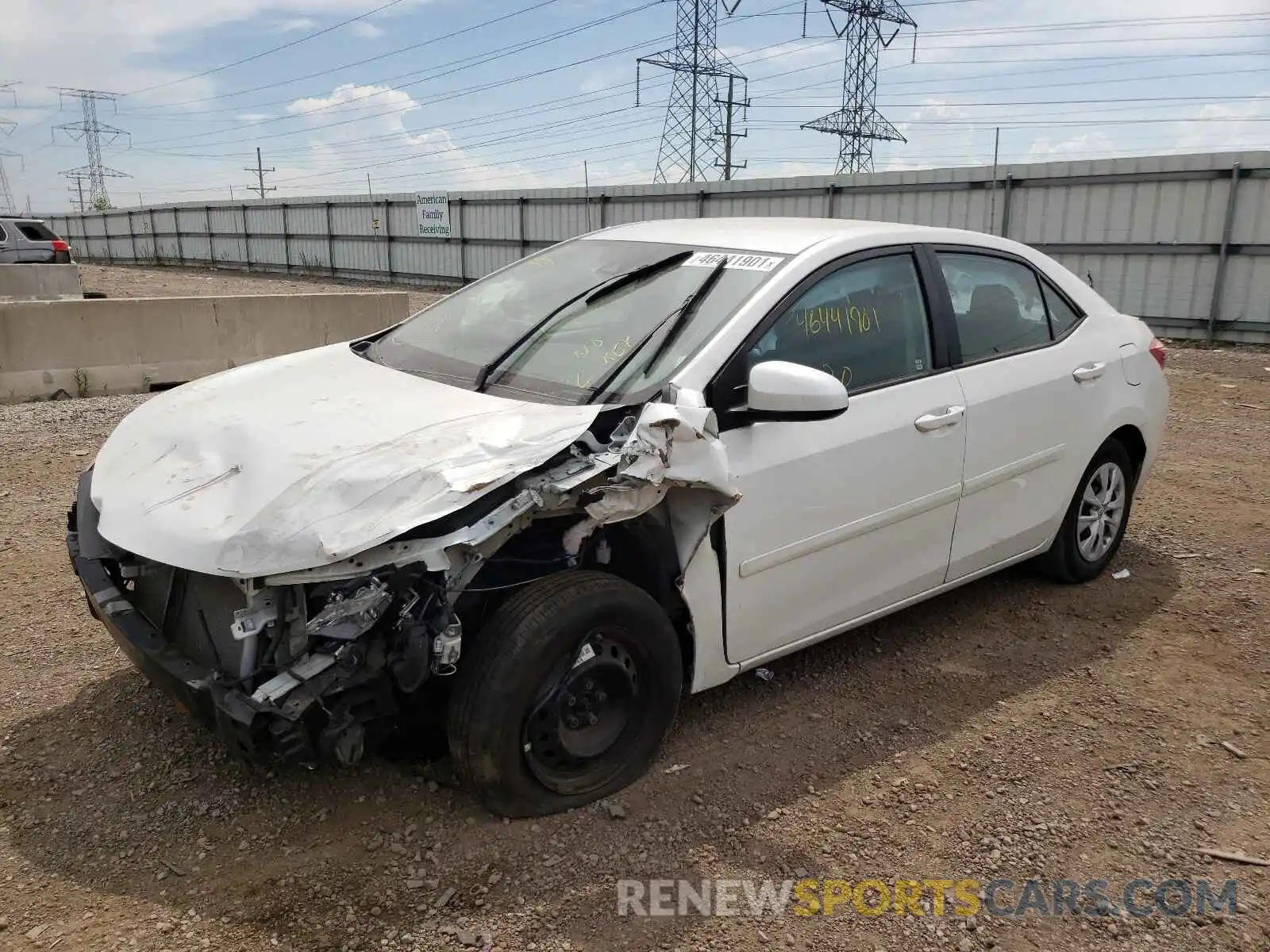 2 Photograph of a damaged car 5YFBPRHE1KP926649 TOYOTA COROLLA 2019