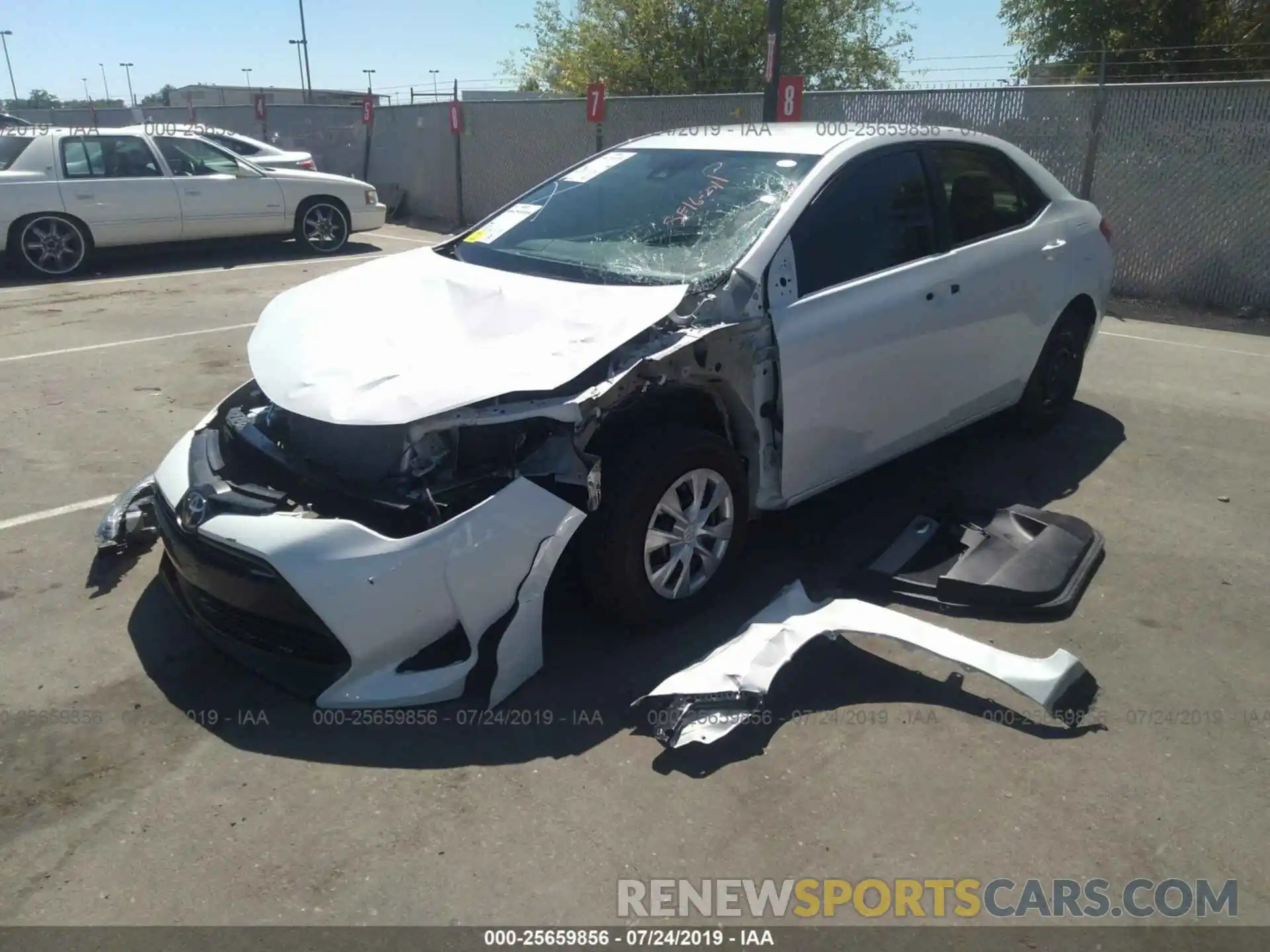 2 Photograph of a damaged car 5YFBPRHE4KP916875 TOYOTA COROLLA 2019