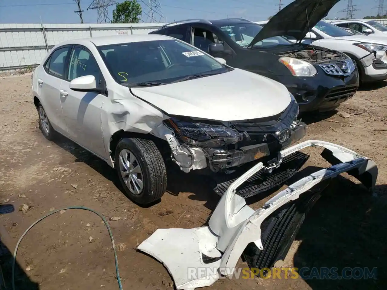 1 Photograph of a damaged car 5YFBPRHE6KP907546 TOYOTA COROLLA 2019