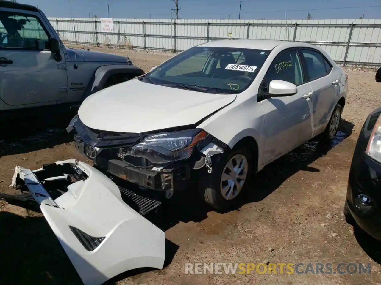 2 Photograph of a damaged car 5YFBPRHE6KP907546 TOYOTA COROLLA 2019