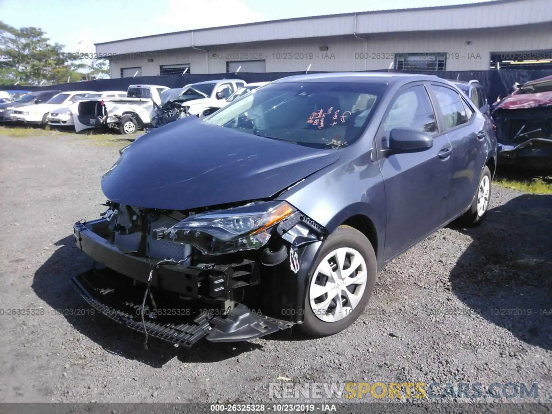 2 Photograph of a damaged car 5YFBPRHEXKP896258 TOYOTA COROLLA 2019