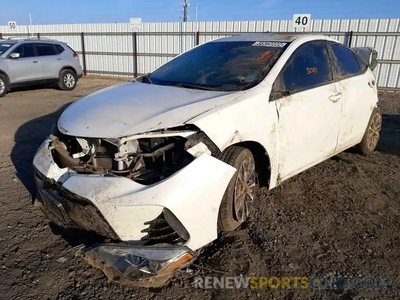 2 Photograph of a damaged car 5YFBURHE0KP856327 TOYOTA COROLLA 2019