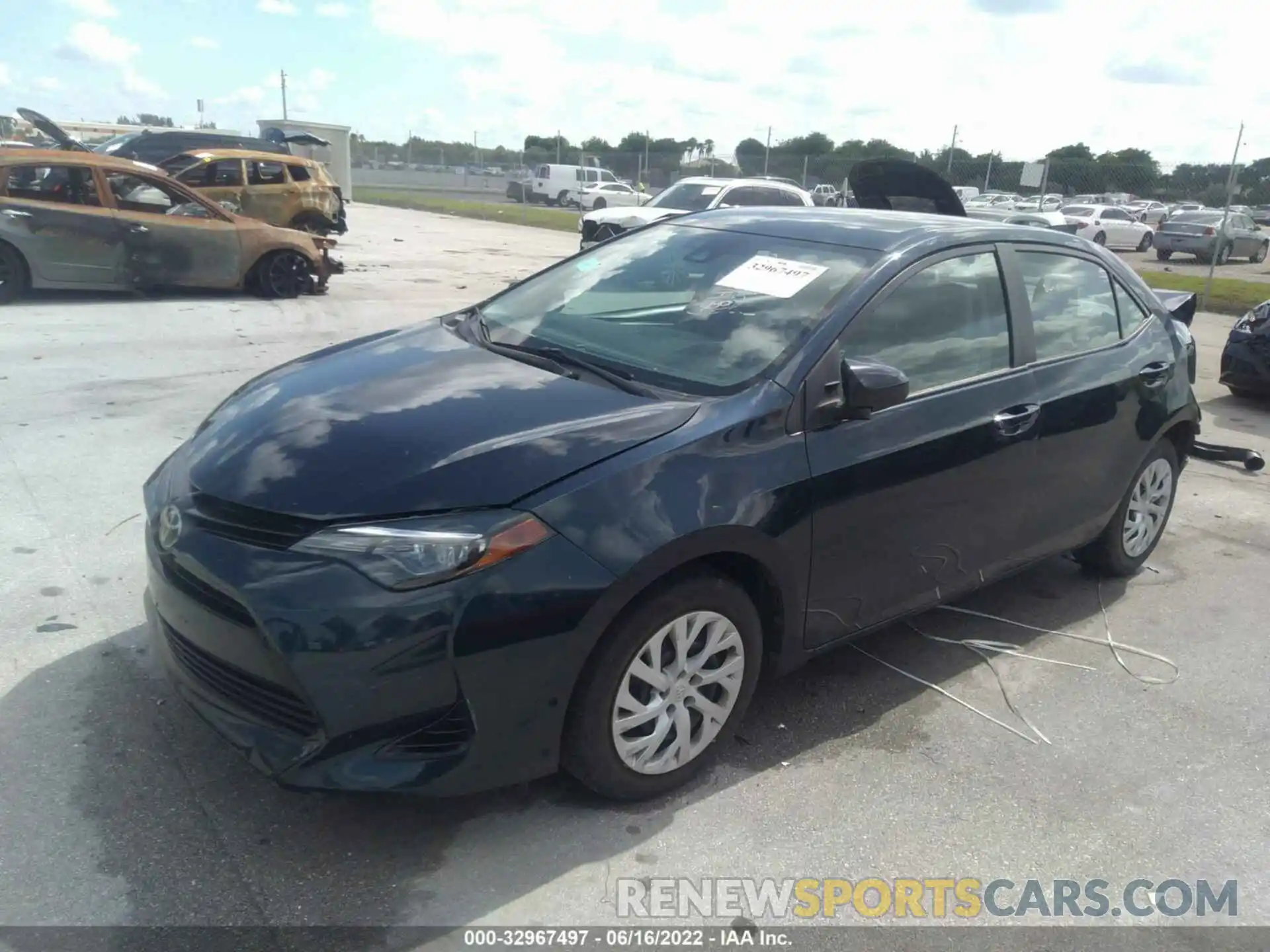 2 Photograph of a damaged car 5YFBURHE0KP856361 TOYOTA COROLLA 2019