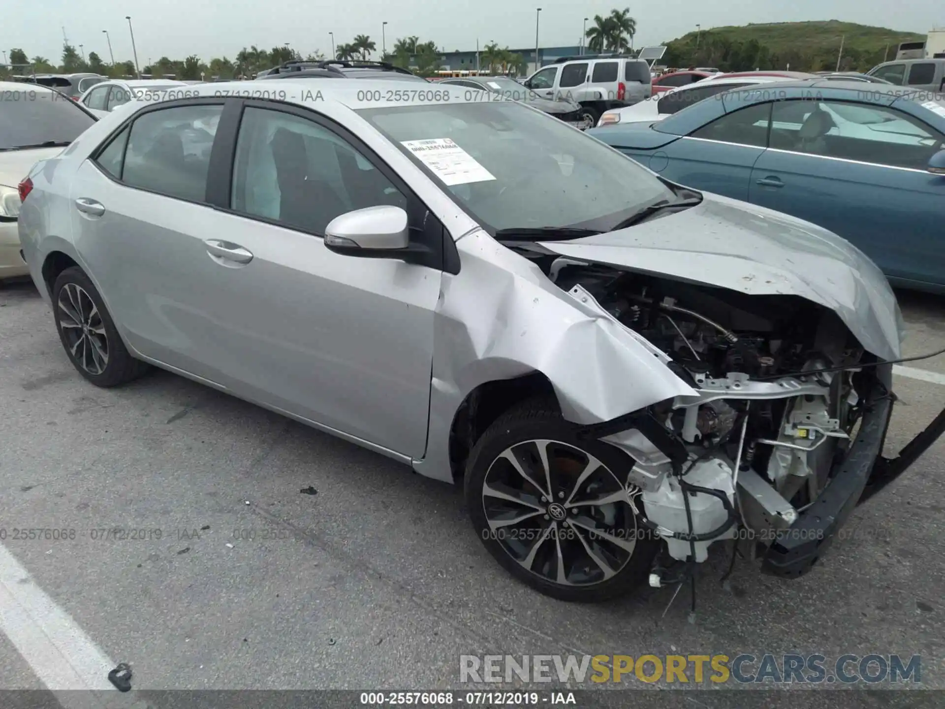 1 Photograph of a damaged car 5YFBURHE0KP856411 TOYOTA COROLLA 2019