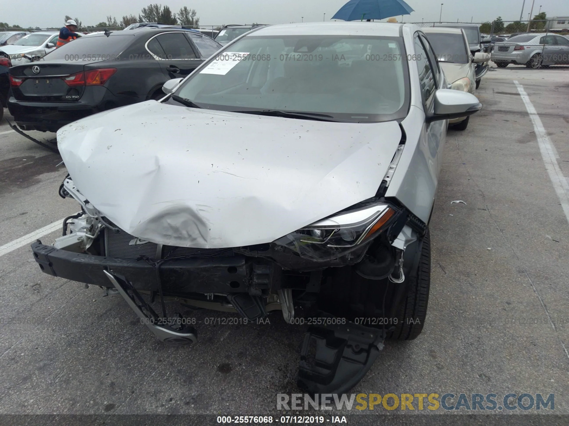 6 Photograph of a damaged car 5YFBURHE0KP856411 TOYOTA COROLLA 2019