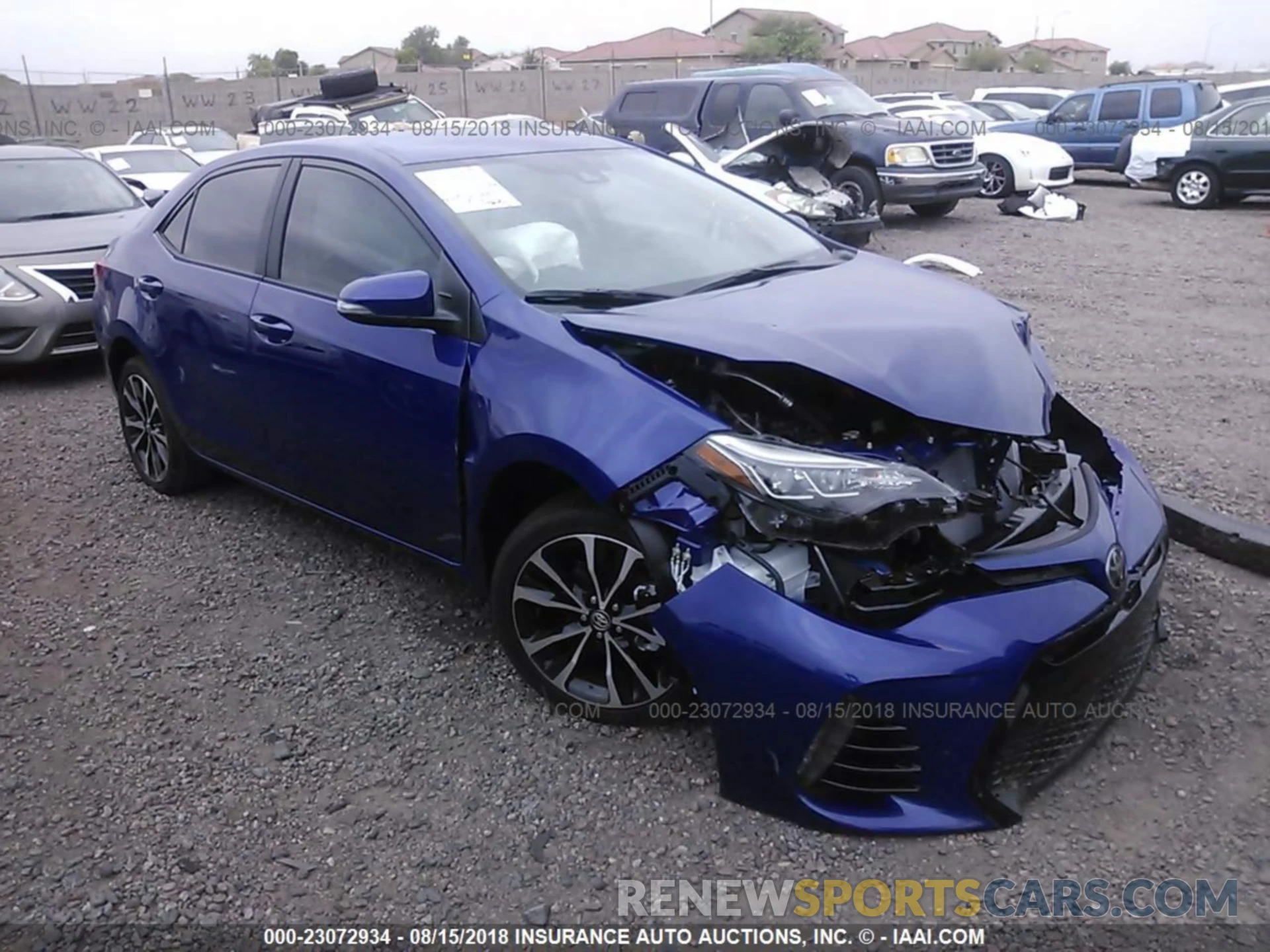 1 Photograph of a damaged car 5YFBURHE0KP856926 Toyota Corolla 2019