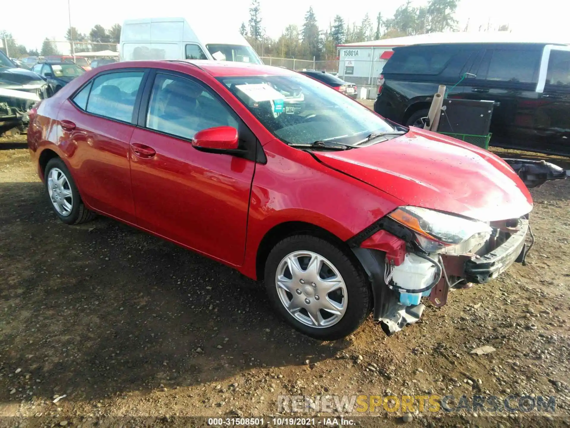 1 Photograph of a damaged car 5YFBURHE0KP858319 TOYOTA COROLLA 2019